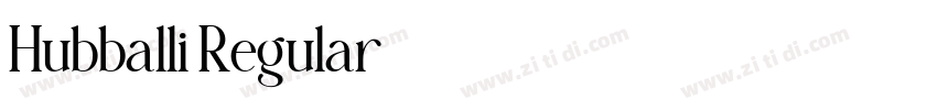 Hubballi Regular字体转换
